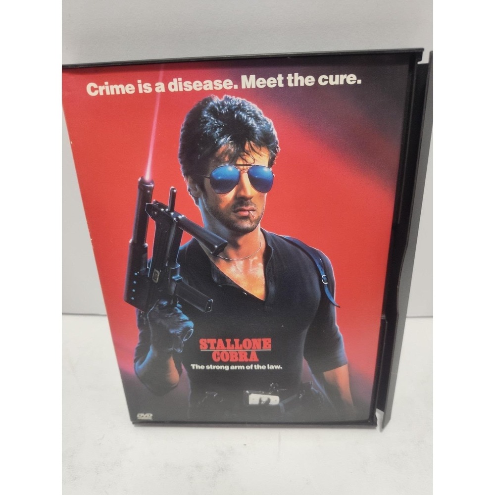 Cobra DVD Sylvester Stallone Nielsen 1986 Action Crime Movie Snap Case 80's
